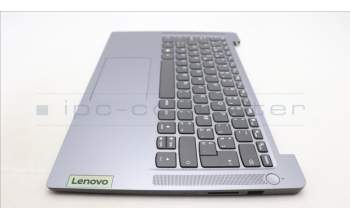 Lenovo 5CB1M46414 C-Cover with keyboard, Belgian, Arctic Grey, Non-Fingerprint, UK