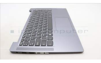 Lenovo 5CB1M46414 C-Cover with keyboard, Belgian, Arctic Grey, Non-Fingerprint, UK
