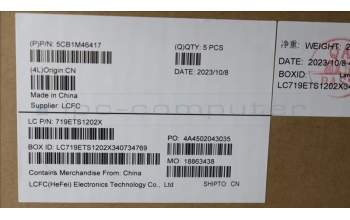 Lenovo 5CB1M46417 C-Cover with keyboard, Switzerland, Arctic Grey, Non-Fingerprint, UK