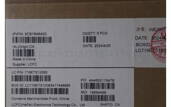 Lenovo 5CB1M46420 C-Cover with keyboard, Bulgarian, Arctic Grey, Non-Fingerprint, UK