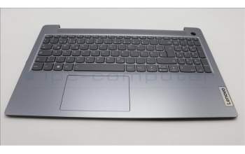 Lenovo 5CB1M46854 C-Cover with keyboard, German, Arctic Grey, Backlight, Fingerprint, UK