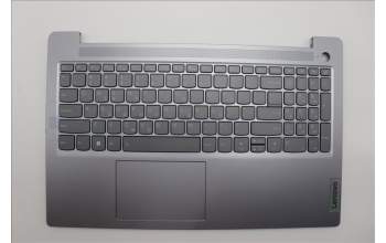 Lenovo 5CB1M46855 C-Cover with keyboard, Greek, Arctic Grey, Backlight, Fingerprint, US