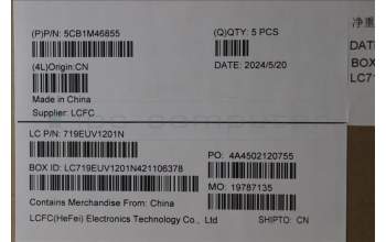 Lenovo 5CB1M46855 C-Cover with keyboard, Greek, Arctic Grey, Backlight, Fingerprint, US