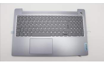 Lenovo 5CB1M46860 C-Cover with keyboard, Italian, Arctic Grey, Backlight, Fingerprint, UK