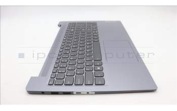 Lenovo 5CB1M46881 C-Cover with keyboard, English, Arctic Grey, Backlight, US