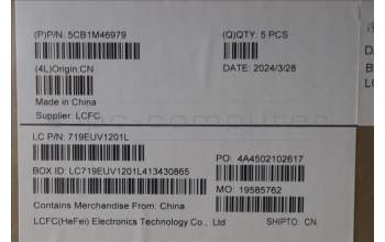 Lenovo 5CB1M46979 C-Cover with keyboard, French, Abyss Blue, Backlight, Fingerprint, US