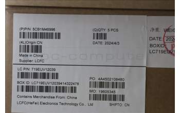 Lenovo 5CB1M46996 C-Cover with keyboard, Spanish, Abyss Blue, Backlight, Fingerprint, UK