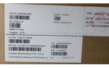 Lenovo 5CB1M47089 C-Cover with keyboard, Slovenian, Arctic Grey, Non-Backlight, UK