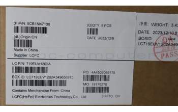 Lenovo 5CB1M47130 C-Cover with keyboard, UK English, Frost Blue, Non-Backlight, UK