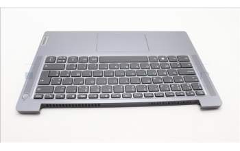Lenovo 5CB1M47658 C-Cover with keyboard, Belgian, Arctic Grey, Non-Fingerprint, UK