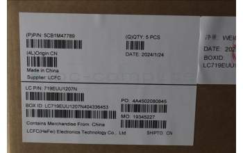 Lenovo 5CB1M47789 C-Cover with keyboard, Spanish, Abyss Blue, Non-Fingerprint, UK