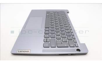 Lenovo 5CB1M47824 C-Cover with keyboard, French, Arctic Grey, Fingerprint, US