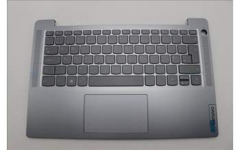 Lenovo 5CB1M47845 C-Cover with keyboard, UK English, Arctic Grey, Fingerprint, UK