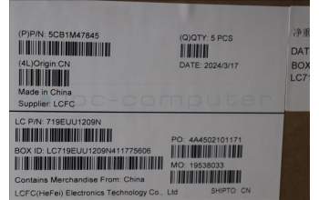 Lenovo 5CB1M47845 C-Cover with keyboard, UK English, Arctic Grey, Fingerprint, UK