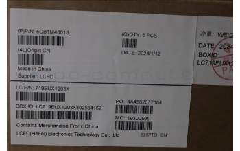 Lenovo 5CB1M48018 C-Cover with keyboard, Spanish, Arctic Grey, Non-Backlight, Non-Fingerprint, UK