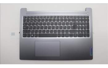 Lenovo 5CB1M48066 C-Cover with keyboard, Belgian, Arctic Grey, Non-Backlight, Non-Fingerprint, UK