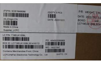 Lenovo 5CB1M48066 C-Cover with keyboard, Belgian, Arctic Grey, Non-Backlight, Non-Fingerprint, UK