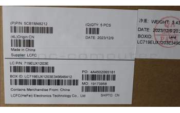 Lenovo 5CB1M48212 C-Cover with keyboard, Portuguese, Arctic Grey, Backlight, Non-Fingerprint, UK