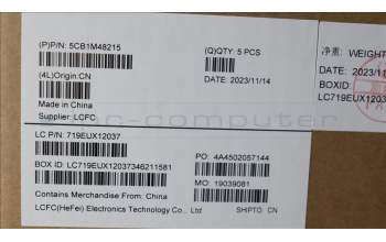 Lenovo 5CB1M48215 C-Cover with keyboard, Spanish, Arctic Grey, Backlight, Non-Fingerprint, UK