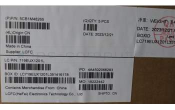 Lenovo 5CB1M48265 C-Cover with keyboard, German, Abyss Blue, Backlight, Non-Fingerprint, UK