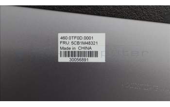 Lenovo 5CB1M48321 LCD Cover, 21KJ, AL, 2.2K, Arctic Grey