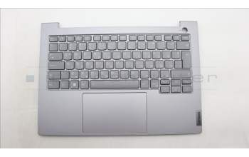 Lenovo 5CB1M48328 C-Cover with keyboard, Bulgarian, Arctic Grey, Backlight, UK