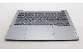 Lenovo 5CB1M48345 C-Cover with keyboard, Portuguese, Arctic Grey, Backlight, UK