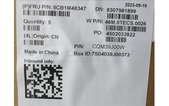 Lenovo 5CB1M48347 C-Cover with keyboard, Slovenian, Arctic Grey, Backlight, UK