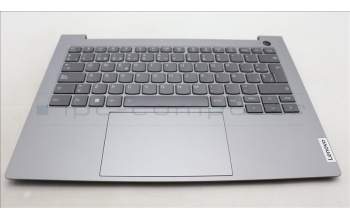 Lenovo 5CB1M48348 C-Cover with keyboard, Spanish, Arctic Grey, Backlight, UK