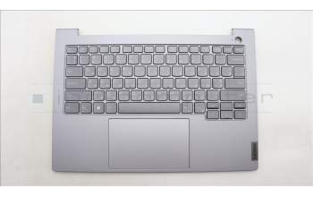 Lenovo 5CB1M48354 C-Cover with keyboard, Ukraine, Arctic Grey, Backlight, US