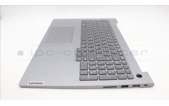 Lenovo 5CB1M48395 C-Cover with keyboard, Bulgarian, Arctic Grey, Backlight, UK