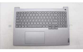 Lenovo 5CB1M48413 C-Cover with keyboard, Russian, Arctic Grey, Backlight, US