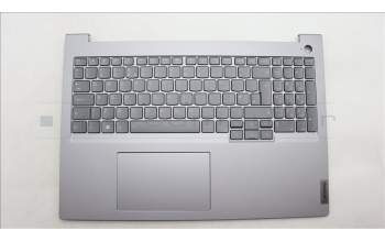 Lenovo 5CB1M48420 C-Cover with keyboard, UK English, Arctic Grey, Backlight, UK