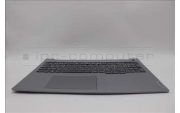 Lenovo 5CB1M48424 C-Cover with keyboard, Belgian, Arctic Grey, Non-Backlight, UK