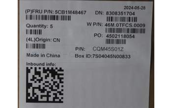 Lenovo 5CB1M48467 C-Cover with keyboard, French Arabic, Arctic Grey, Backlight, UK