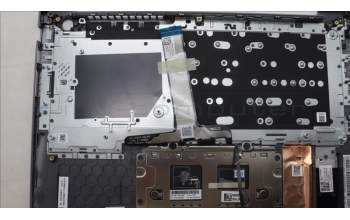 Lenovo 5CB1M48471 C-Cover with keyboard, Hebrew, Arctic Grey, Backlight, US