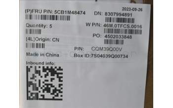 Lenovo 5CB1M48474 COVER Upper Case ASM_ITA W21KG AGBL