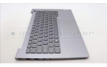 Lenovo 5CB1M48479 C-Cover with keyboard, Portuguese, Arctic Grey, Backlight, UK