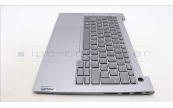 Lenovo 5CB1M48481 C-Cover with keyboard, Slovenian, Arctic Grey, Backlight, UK