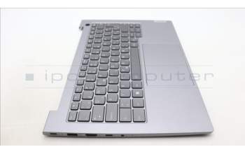 Lenovo 5CB1M48481 C-Cover with keyboard, Slovenian, Arctic Grey, Backlight, UK