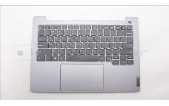 Lenovo 5CB1M48490 C-Cover with keyboard, Arabic, Arctic Grey, Non-Backlight, US