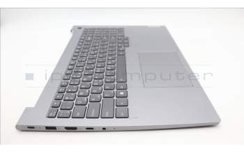 Lenovo 5CB1M48520 C-Cover with keyboard, Arabic, Arctic Grey, Backlight, US