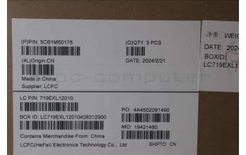 Lenovo 5CB1M50175 COVER Upper Case ASM_UKE L 82YYBKTEX