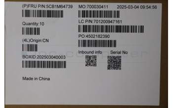 Lenovo 5CB1M64739 Upper Case ASM_GRE W/O PEN WT 82XK