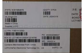 Lenovo 5CB1M64878 C-Cover with keyboard, Switzerland, White Backlight, UK