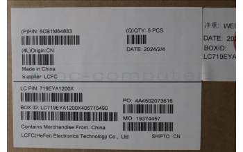 Lenovo 5CB1M64883 C-Cover with keyboard, Arabic, RGB Backlight, US