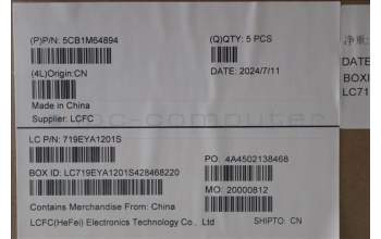 Lenovo 5CB1M64894 C-Cover with keyboard, French Arabic, RGB Backlight, UK