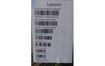 Lenovo 5CB1M72365 COVER Lower Case H 83E2 LG UMA