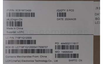 Lenovo 5CB1M72400 C-Cover with keyboard, Ukraine, w/Screw, US