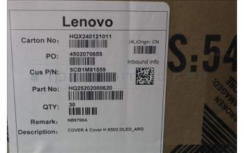 Lenovo 5CB1M81559 A Cover H 83D2 OLED_ARG
